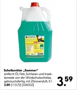 Hellweg Scheibenklar sommer Angebot