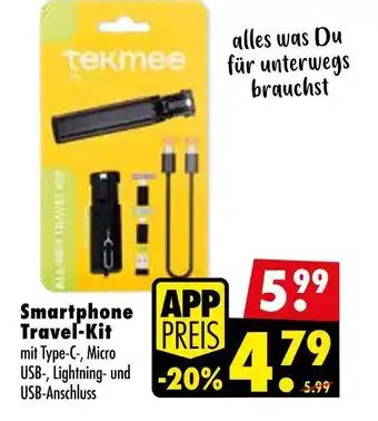 Mäc Geiz Tekmee smartphone travel-kit Angebot