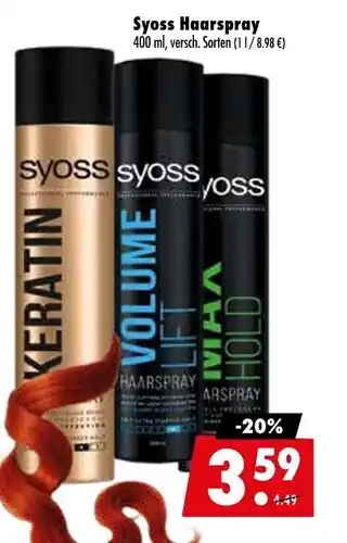 Mäc Geiz Syoss keratin haarspray Angebot