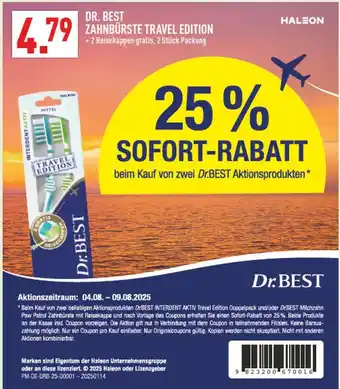 Marktkauf Dr. best zahnbürste travel edition Angebot