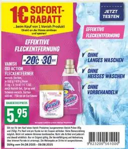Marktkauf Vanish vanish oxi action fleckentferner Angebot