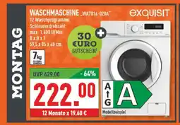 Marktkauf Exquisit waschmaschine wa7014-020a Angebot
