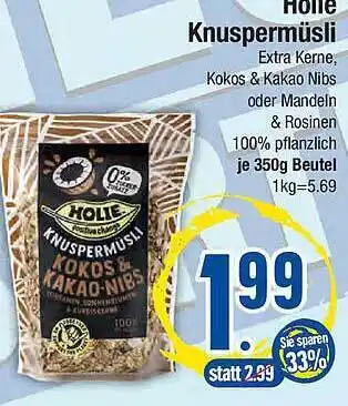 E-Center Holie Knuspermüsli Angebot