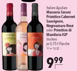 CITTI Markt Masseria Surani Primitivo Cabernet Sauvignon, Negroamaro Rosé oder Primitivo di Manduria IGP Angebot