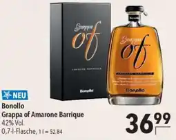 CITTI Markt Bonollo Grappa of Amarone Barrique 42% Vol. Angebot
