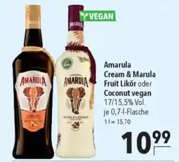 CITTI Markt Amarula Cream & Marula Fruit Likör oder Coconut vegan Angebot