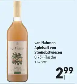 CITTI Markt van Nahmen Apfelsaft von Streuobstwiesen Angebot