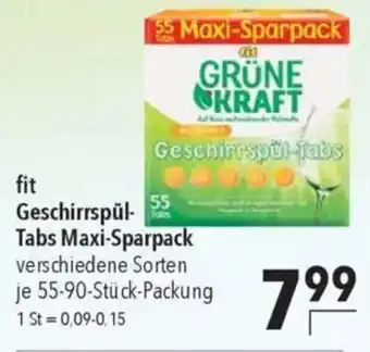 CITTI Markt fit Geschirrspül- Tabs Maxi-Sparpack Angebot