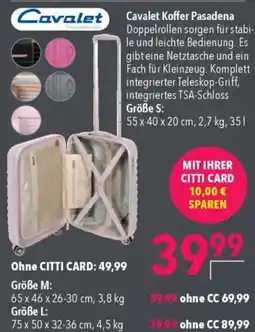 CITTI Markt Cavalet Koffer Pasadena Angebot