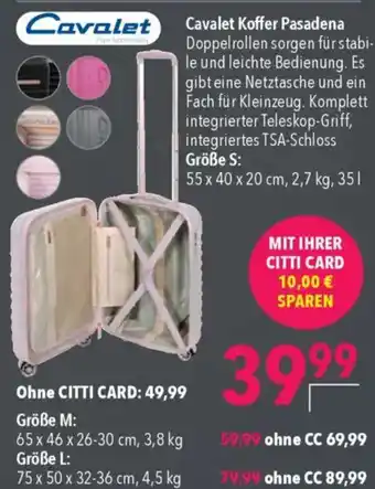 CITTI Markt Cavalet Koffer Pasadena Angebot