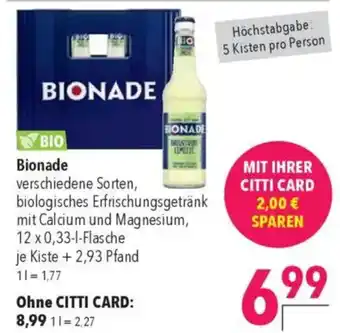 CITTI Markt Bionade Angebot