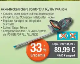 CITTI Markt GARDENA Akku-Heckenschere ComfortCut 60/18V P4A solo Angebot