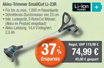 CITTI Markt GARDENA Akku-Trimmer SmallCut Li-23R Angebot