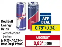 METRO Red Bull Energy Drink Angebot