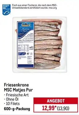 METRO Friesenkrone MSC Matjes Pur Angebot