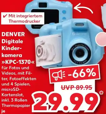 Kaufland DENVER Digitale Kinderkamera KPC-1370 Angebot