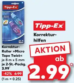 Kaufland Tipp-Ex Korrektur Roller Micro Tape Twist Angebot