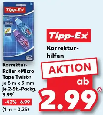 Kaufland Tipp-Ex Korrektur Roller Micro Tape Twist Angebot