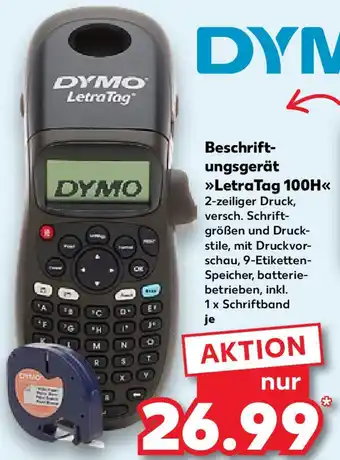 Kaufland DYMO Beschriftungsgerät LetraTag 100H Angebot