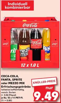 Kaufland COCA-COLA, FANTA, SPRITE oder MEZZO MIX Erfrischungsgetränke Angebot