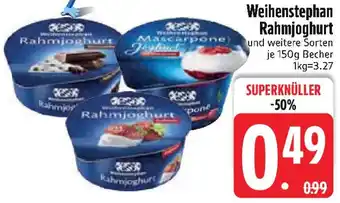 Edeka Weihenstephan Rahmjoghurt Angebot