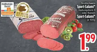 Edeka Strohschwein Sport-Salami Angebot