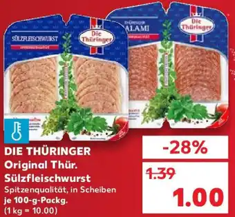 Kaufland DIE THÜRINGER Original Thür. Sülzfleischwurst Angebot