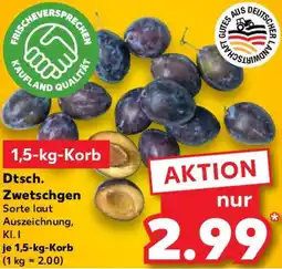 Kaufland Dtsch. Zwetschgen Angebot