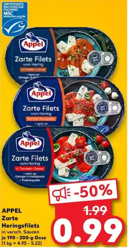 Kaufland APPEL Zarte Heringsfilets Angebot