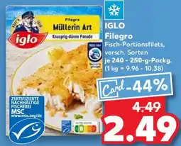 Kaufland IGLO Filegro Angebot