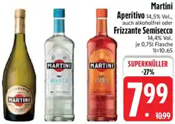 Edeka Martini Aperitivo oder Frizzante Semisecco Angebot