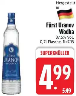 Edeka Fürst Uranov Wodka Angebot