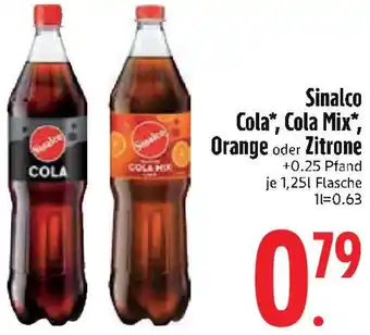 Edeka Sinalco Cola, Cola Mix, Orange oder Zitrone Angebot