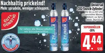 Edeka GUT& GÜNSTIG Universal CO2-Tausch-Zylinder Angebot