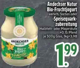 Edeka Andechser Natur Bio-Fruchtjogurt oder Speisequarkzubereitung Angebot