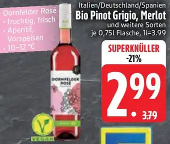 Edeka Bio Pinot Grigio, Merlot Angebot
