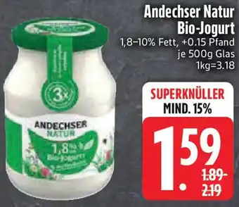 Edeka Andechser Natur Bio-Jogurt Angebot