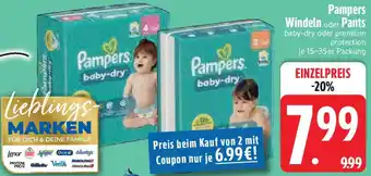 Edeka Pampers Windeln oder Pants Angebot