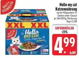 Edeka Gut & Günstig Hello my cat Katzennahrung Angebot