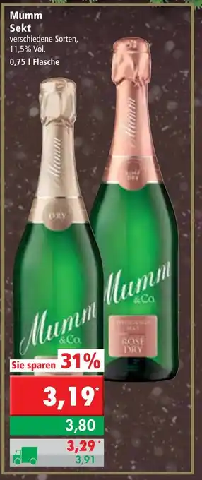 L. STROETMANN GROSSMARKT Mumm Sekt 0,75L Angebot