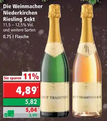 L. STROETMANN GROSSMARKT Die Weinmacher Niederkirchen Riesling Sekt 0,75L Angebot