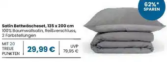 Edeka Satin Bettwäscheset, 135 x 200 cm Angebot