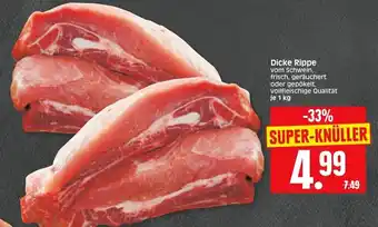 Edeka Herkules Dicke Rippe vom Schwein 1kg Angebot
