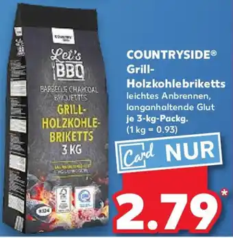 Kaufland COUNTRYSIDE Grill Holzkohlebriketts Angebot