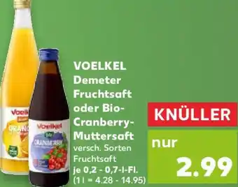 Kaufland VOELKEL Demeter Fruchtsaft oder Bio Cranberry Muttersaft Angebot