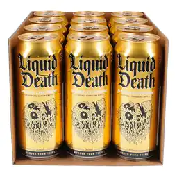 Netto Marken-Discount Liquid Death Mango Chainsaw Flavoured Sparkling Water 0,5 Liter Dose, 12er Pack Angebot