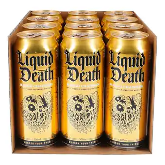 Netto Marken-Discount Liquid Death Mango Chainsaw Flavoured Sparkling Water 0,5 Liter Dose, 12er Pack Angebot