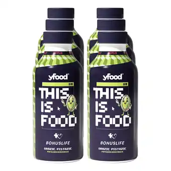 Netto Marken-Discount YFood Bonuslife Netflix Trinkmahlzeit Pistazie 500 ml, 6er Pack Angebot