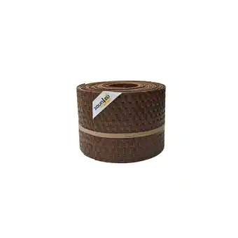 Netto Marken-Discount zaun zu Sichtschutz Rattan für Doppelstabmatten UV-beständig Honigbraun 10x 2,55m Angebot