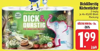 Edeka Dick&Durstig Küchentücher Angebot